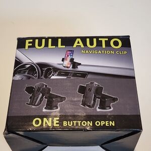 Black Navigation Clip Cell Phone Auto One Button‎ Open New